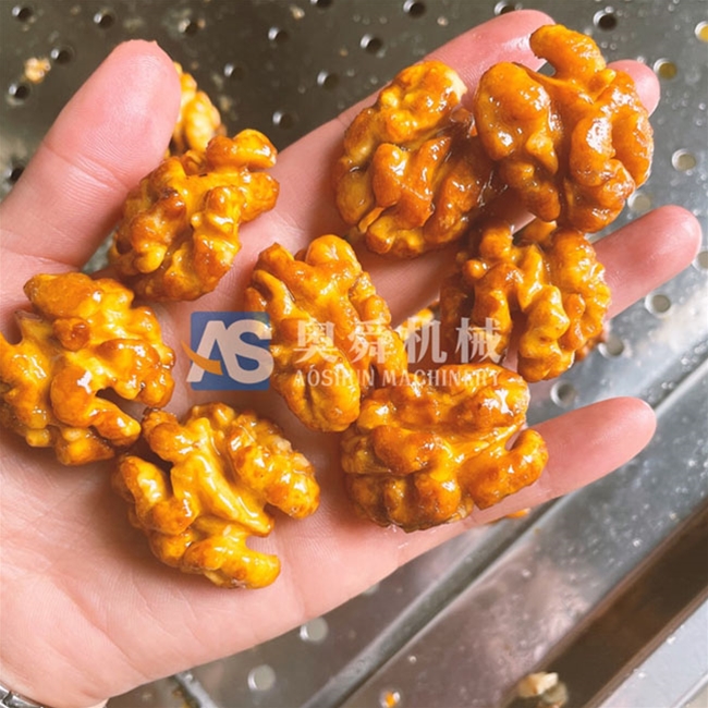 琥珀核桃設備 生產(chǎn)琥珀核桃仁加工設備 炒鍋